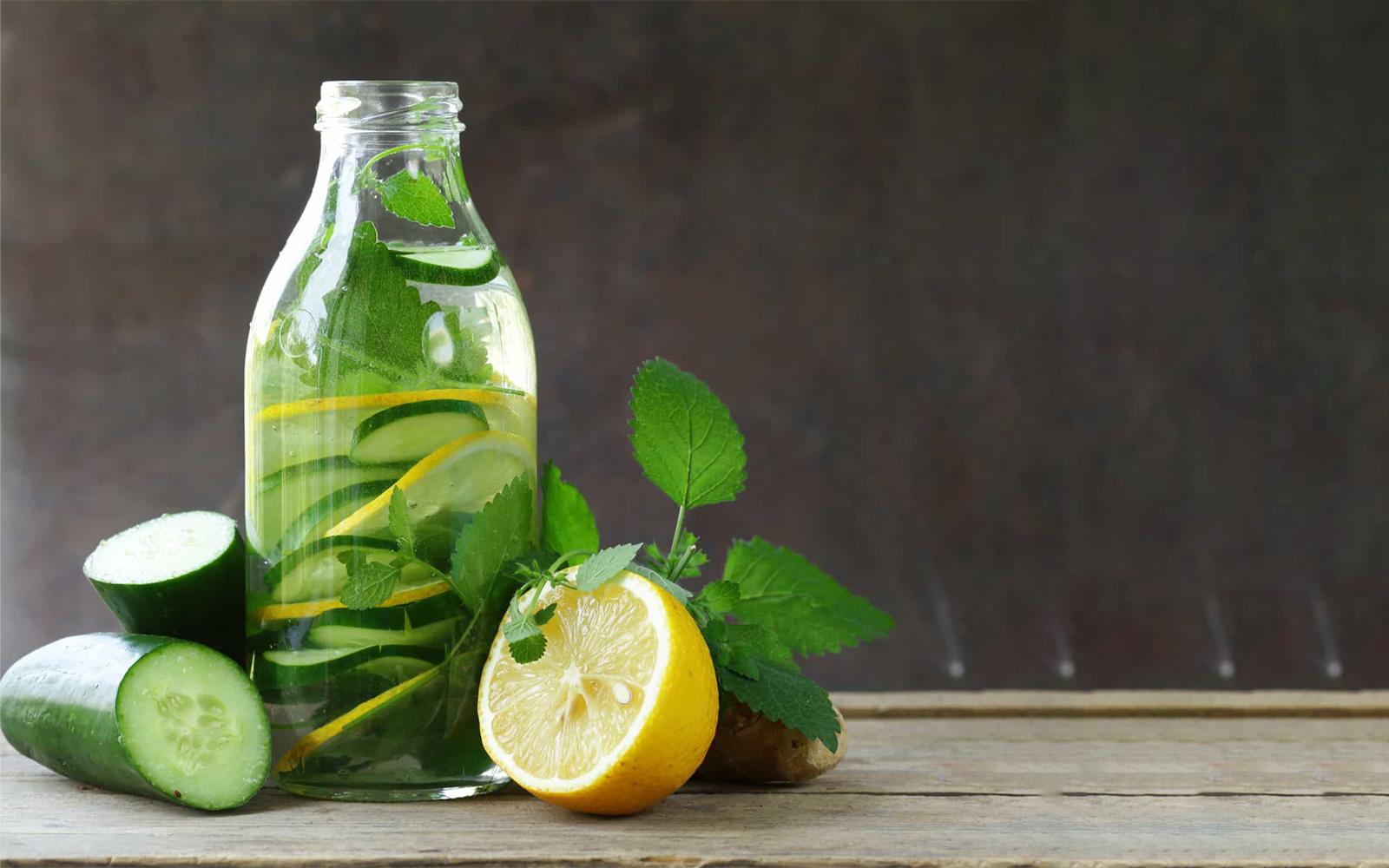 Morning sink ritual in fresh green tones