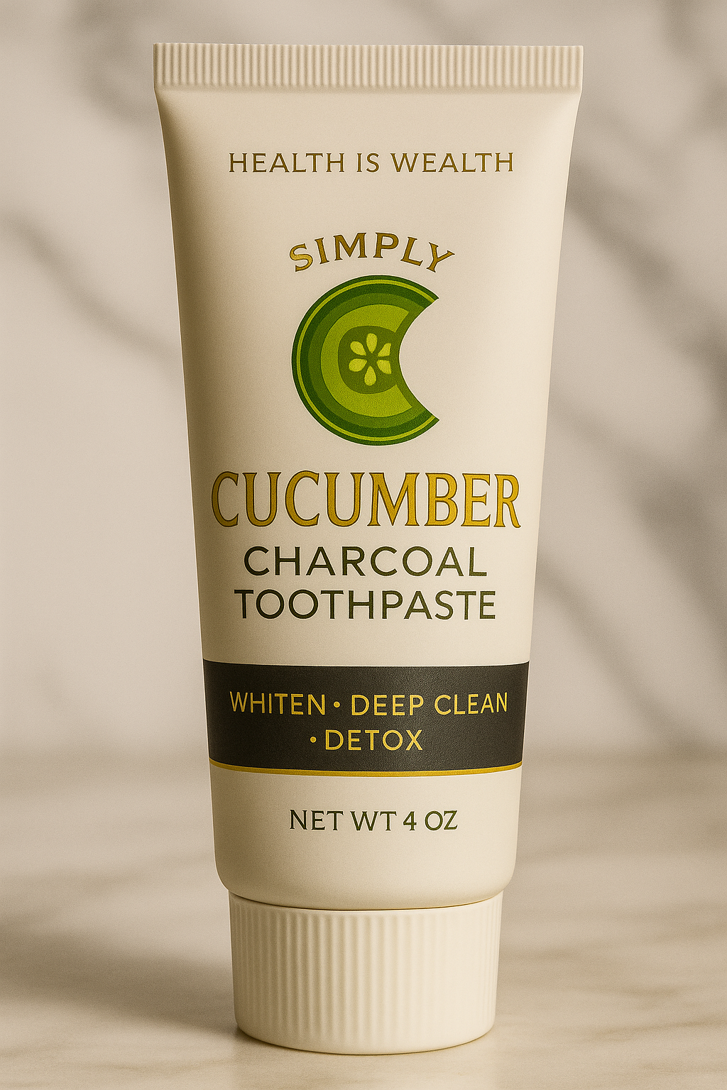 Simply Cucumber Charcoal Toothpaste — 1 oz