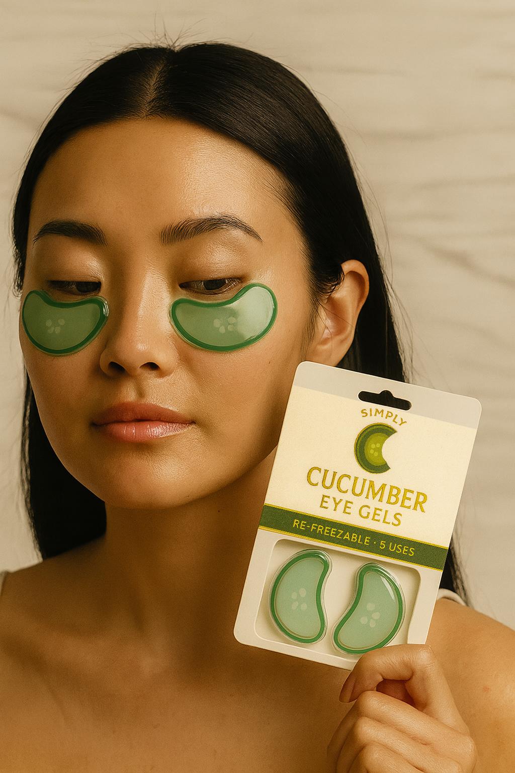 Simply Cucumber Re-Freezable Eye Gel Pads (5 Uses) alternate